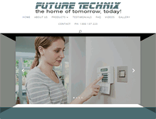 Tablet Screenshot of futuretechnix.com.au